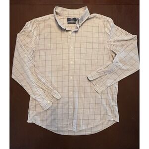 Vineyard Vines Slim Fit Murray Shirt Mens Large Gray Gingham Cotton